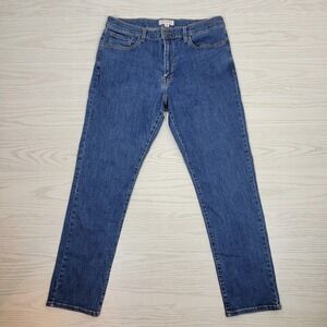 Lucky Brand Jeans Mens 36x32 Blue Med Wash Slim Straight 121 Everyday‎ Wear